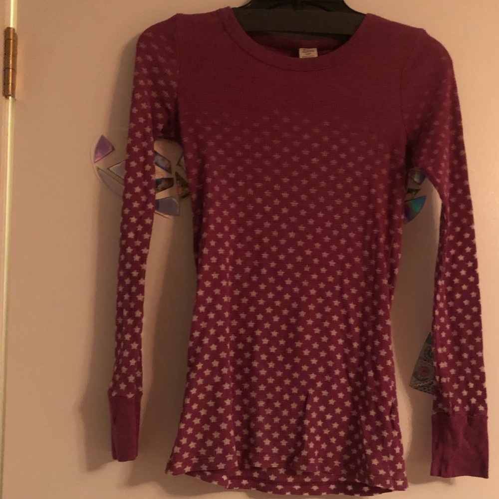 Free people long sleeve star shirt